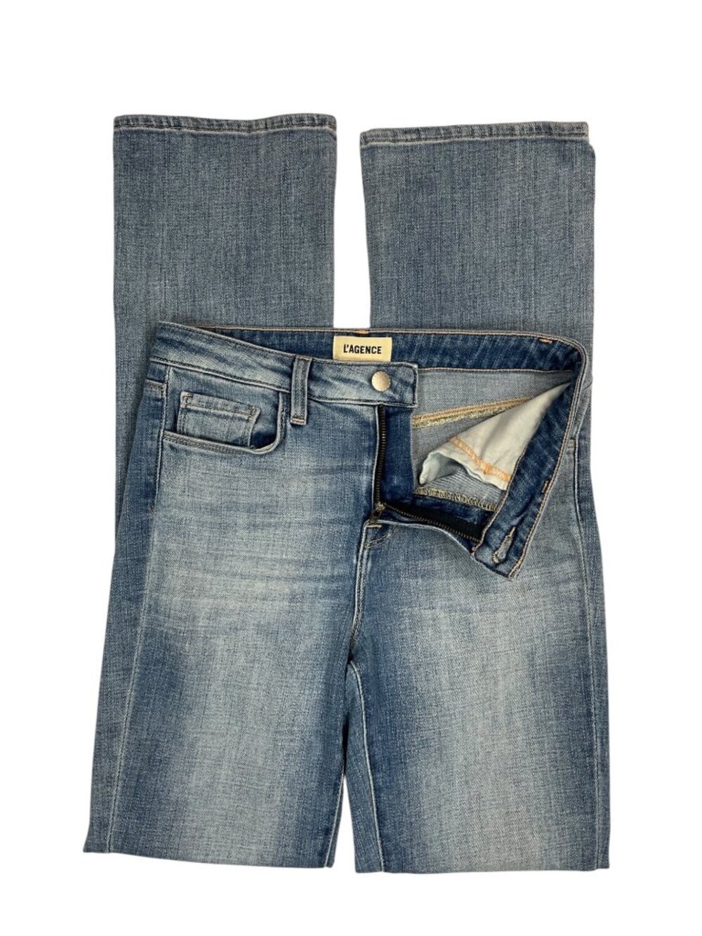 L'AGENCE Oriana High Rise Straight Leg Jean 25 Highland - Picture 3 of 15